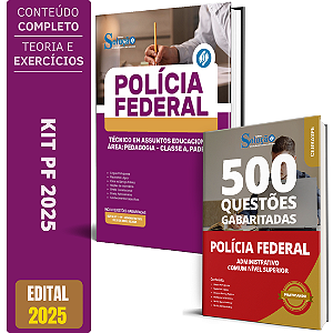 Kit Apostila Polícia Federal 2025 - Pedagogia  + Testes