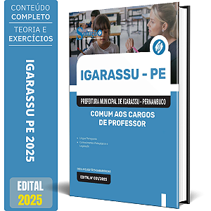 Apostila Prefeitura de Igarassu PE 2025 - Comum aos Cargos de Professor