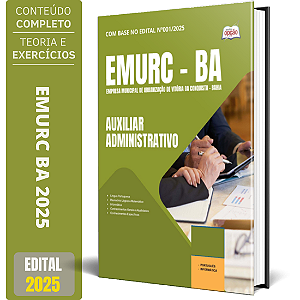 Apostila EMURC 2025 - Auxiliar Administrativo