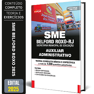 Apostila Sme Belford Roxo Rj 2025 - Auxiliar Administrativo