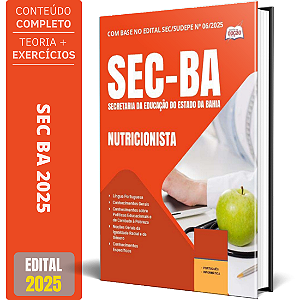 Apostila SEC BA 2025 - Nutricionista