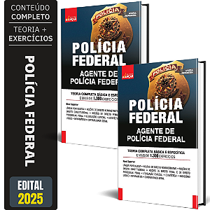 Apostila Policia Federal 2025 - Pf - Agente De Polícia Federal