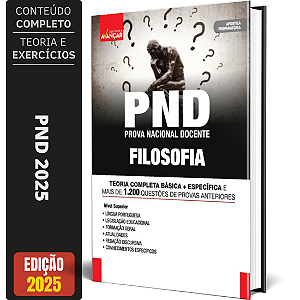 Apostila PND 2025 - Professor de Filosofia - Prova Nacional Docente