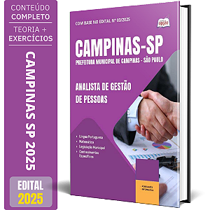 Apostila Prefeitura de Campinas SP 2025 - Analista de Gestão de Pessoas