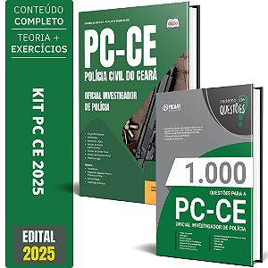 Kit Apostila Pc Ce - Oficial Investigador De Polícia Ceará + Questões