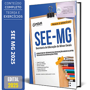 Apostila SEE MG 2025 - Assistente Técnico da Educação Básica - (ATB) / Técnico da Educação (TDE)