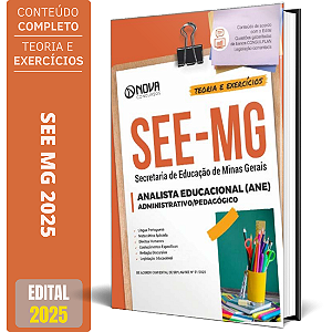 Apostila SEE MG 2025 - Analista Educacional (ANE) - Administrativo/Pedagógico