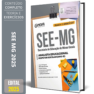 Apostila SEE MG 2025 - Analista Educacional - Inspetor Escolar (ANE-IE)