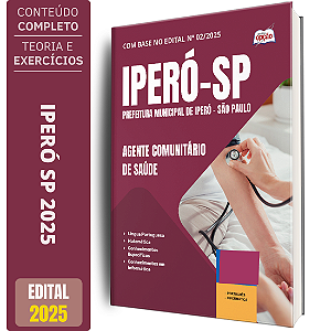 Apostila Prefeitura de Iperó SP 2025 - Agente Comunitário de Saúde