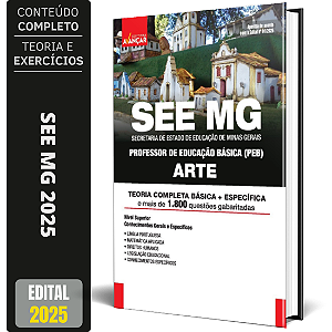Apostila Concurso SEE MG 2025 - Professor De ARTE