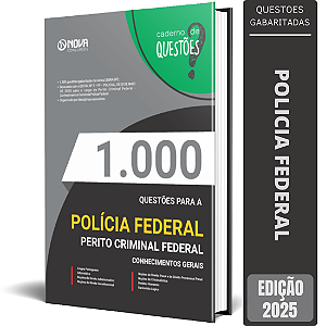 Livro 1.000 Questões Gabaritadas PF - Perito Criminal Federal - Conhecimentos Gerais