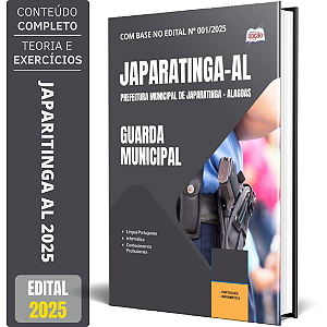 Apostila Prefeitura de Japaratinga AL 2025 - Guarda Municipal