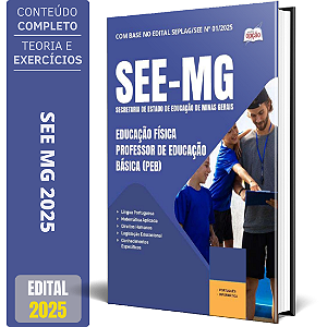Apostila SEE MG 2025 - Educação Física - Professor de Educação Básica (PEB)