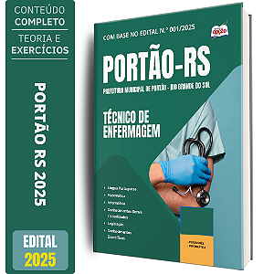 Apostila Prefeitura de Portão RS 2025 - Técnico de Enfermagem