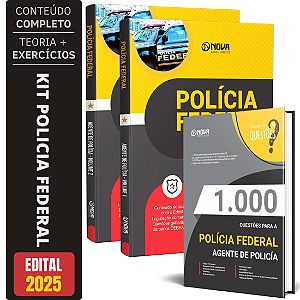 Kit Apostila Concurso PF 2025 - Agente de Polícia Federal