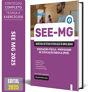 Apostila SEE MG 2025 - Educação Física - Professor De Educação Básica (PEB)