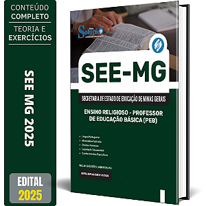 Apostila SEE-MG 2025 - Ensino Religioso - Professor De Educação Básica (PEB)