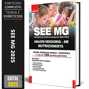 Apostila Concurso SEE MG 2025 - Analista Educacional - Nutricionista