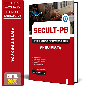 Apostila Concurso SECULT PB 2025 - Arquivista