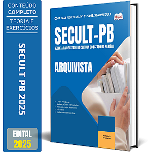 Apostila SECULT PB 2025 - Arquivista