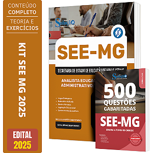 Kit Apostila SEE MG 2025 - Analista Educacional - Administrativo