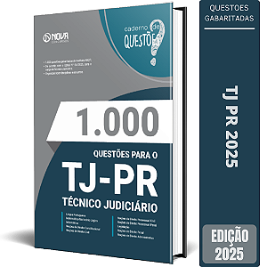 Livro Questões Gabaritadas TJ PR 2025 - Técnico Judiciário