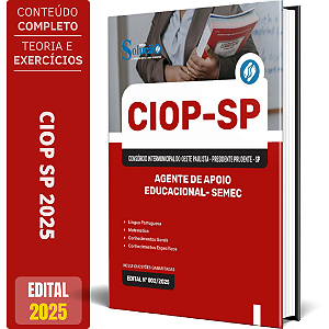 Apostila CIOP 2025 - Agente De Apoio Educacional - SEMEC