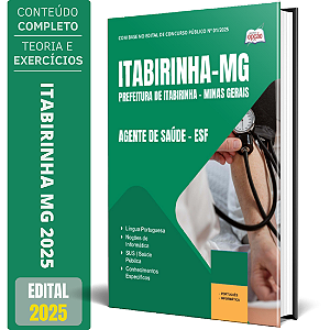 Apostila Prefeitura de Itabirinha MG 2025 - Agente de Saúde - ESF