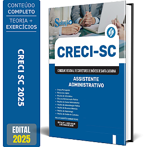 Apostila Concurso CRECI SC 2025 - Assistente Administrativo