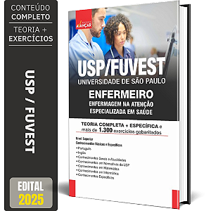 Apostila Concurso Usp Fuvest 2025 - Enfermeiro