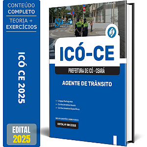 Apostila Prefeitura de Icó CE 2025 - Agente de Trânsito