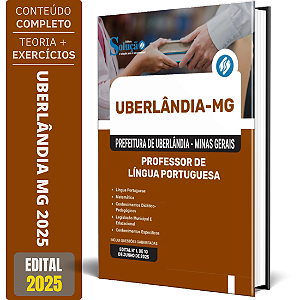 Apostila Prefeitura de Uberlândia MG 2025 - Professor de Língua Portuguesa