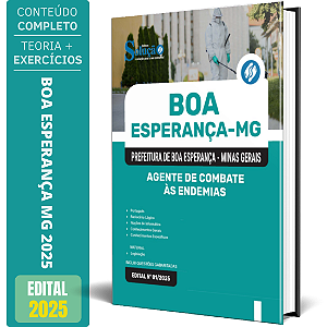 Apostila Prefeitura de Boa Esperança MG 2025 - Agente de Combate às Endemias