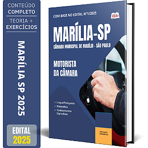 Apostila Câmara de Marília  SP 2025 - Motorista da Câmara