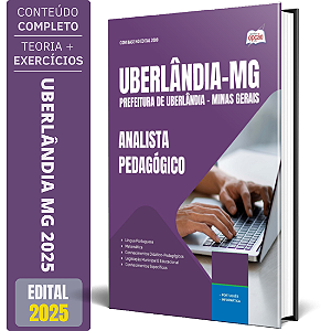 Apostila Prefeitura de Uberlândia MG 2025 - Analista Pedagógico