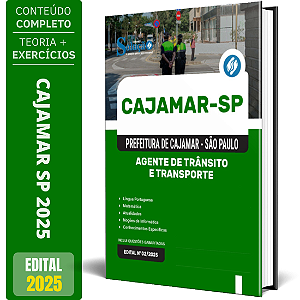 Apostila Prefeitura de Cajamar SP 2025 - Agente de Trânsito e Transporte