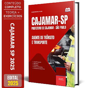 Apostila Prefeitura de Cajamar SP 2025 - Agente de Trânsito e Transporte