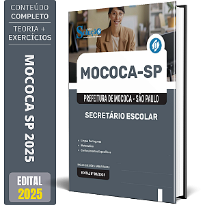 Apostila Prefeitura de Mococa SP 2025 - Secretário Escolar