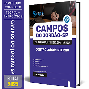 Apostila Câmara de Campos do Jordão SP 2025 - Controlador Interno