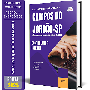 Apostila Câmara de Campos do Jordão SP 2025 - Controlador Interno