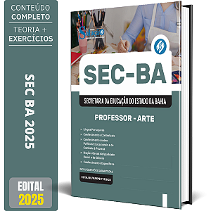 Apostila SEC BA 2025 - Professor - Arte
