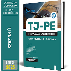 Apostila TJ PE 2025 - Técnico Judiciário - Judiciária