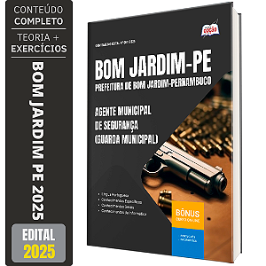 Apostila Prefeitura de Bom Jardim PE 2025 - Agente Municipal de Segurança (Guarda Municipal)