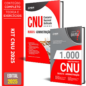 Kit Apostila CNU 2025 - Bloco 5 - Administração + Questões