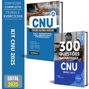 Kit Apostila CNU 2025 - Bloco 1 - Seguridade Social + Testes