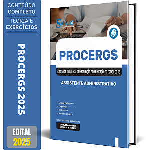 Apostila Concurso PROCERGS RS 2025 - Assistente Administrativo