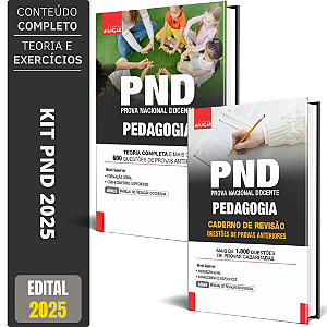 Kit Apostila PND 2025 - Pedagogia + Revisão E Provas Anteriores