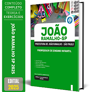 Apostila Prefeitura de João Ramalho SP 2025 - Professor de Ensino Infantil