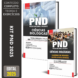 Kit Apostila PND 2025 - Ciências Biológicas + Provas Anteriores