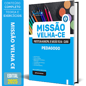 Apostila Prefeitura de Missão Velha CE 2025 - Pedagogo